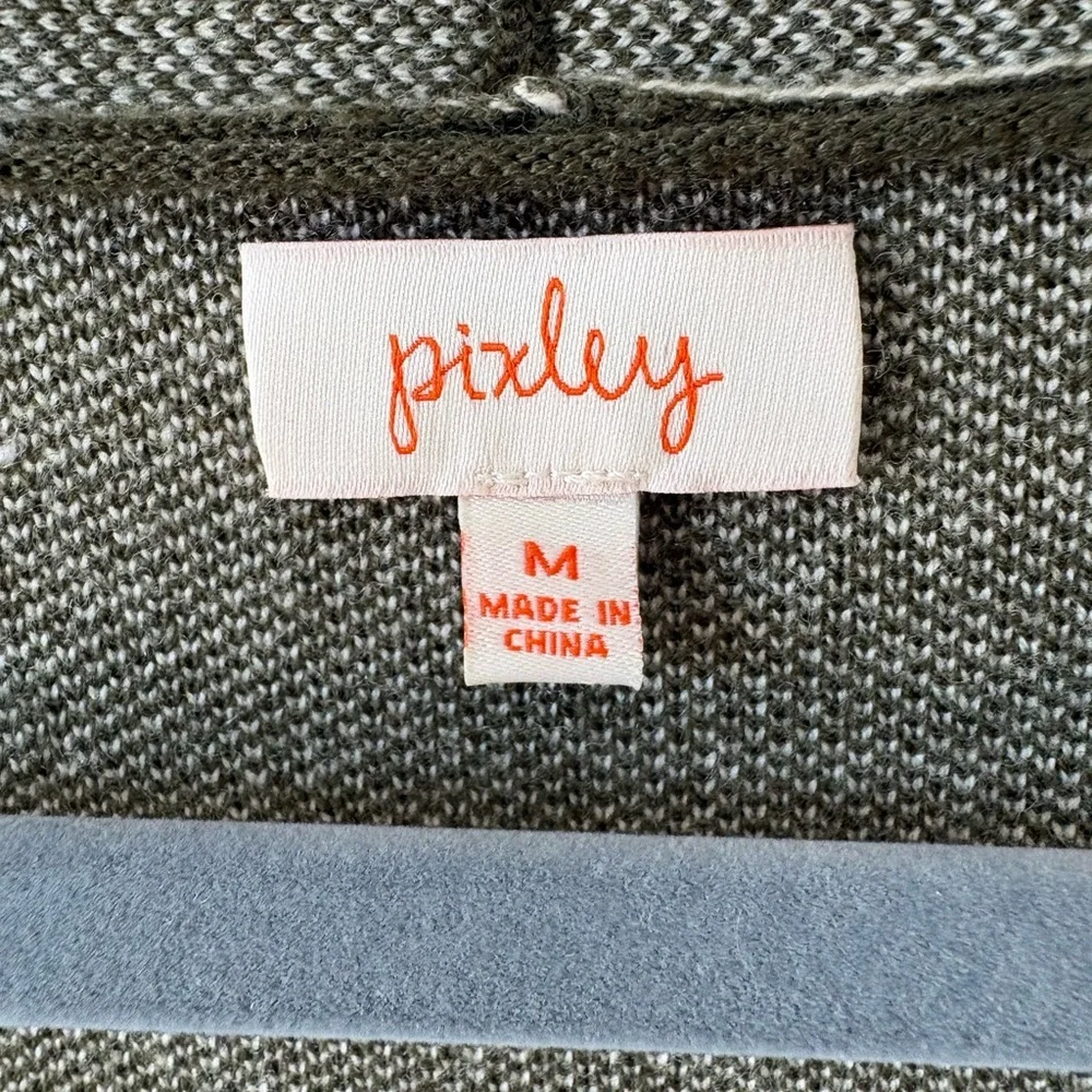 Pixley Olive and White Patterned Cardigan - Picture 5 of 6